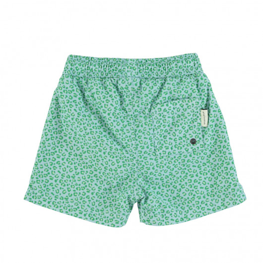 Bañador piupiuchick bóxer tela print verde niño