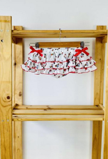 Conjunto MON PETIT Liberty rojo niña