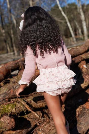 Conjunto La Martinica colección CASITA DE ARBOL  Braguita y jersey Niña