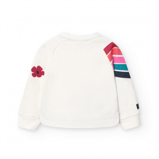 Conjunto BOBOLI sudadera y pantalon largo niña ARCOIRIS