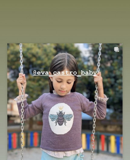 Conjunto JOLIE tres piezas niña falda EVA CASTRO