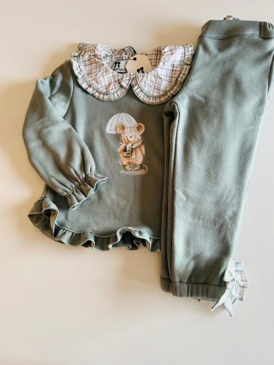 Conjunto La Martinica colección YOGUI con pantalón largo Niña