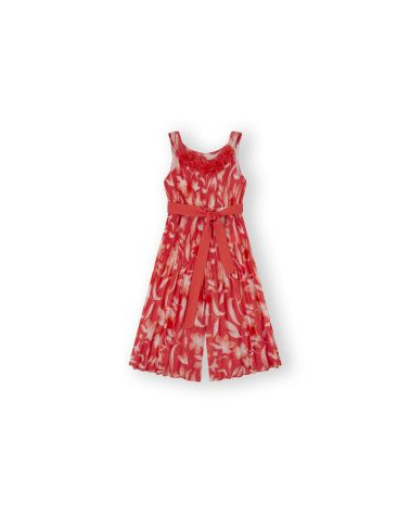 Mono CANADA HOUSE niña estampado Coral VERANO 2025