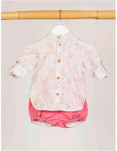 CAMISA KIDS CHOCOLATE LIBERTY FLORES NIÑO
