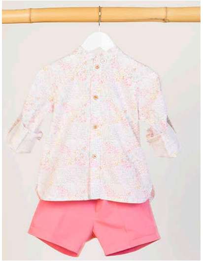 CAMISA KIDS CHOCOLATE LIBERTY FLORES NIÑO