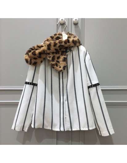 CUELLO LEOPARDO CAMEL PELUCHE NINA