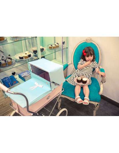 Carrito de muñeca Bebelux Sweet Sweet Cupcake