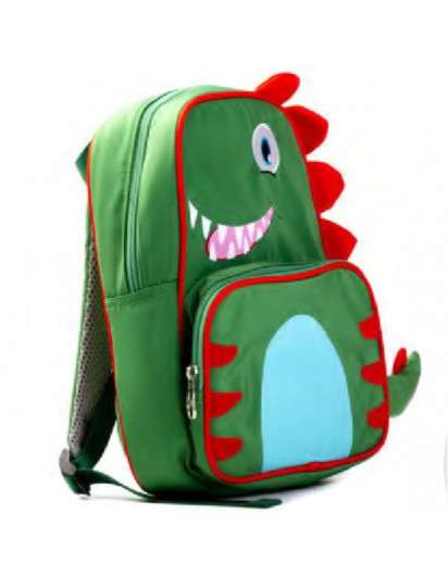 MOCHILA DINOSAURIO VERDE INCA