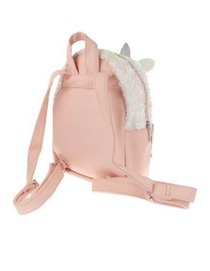 MOCHILA UNICORNIO LENTEJUELAS ROSA INCA