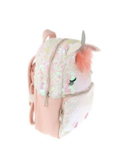 MOCHILA UNICORNIO LENTEJUELAS ROSA INCA