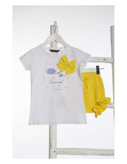 CAMISETA KIDS CHOCOLATE BALLENAS SUMMER BEBE NINA