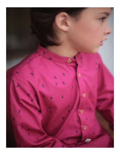 Camisa Pilar Batanero Lunas Cereza para Niño