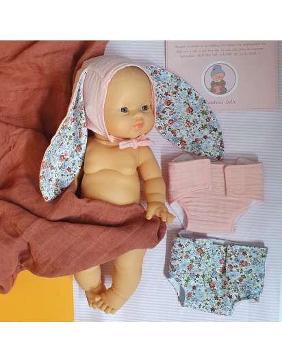 Capota orejotas con pañal CANDIDAS DOLLS