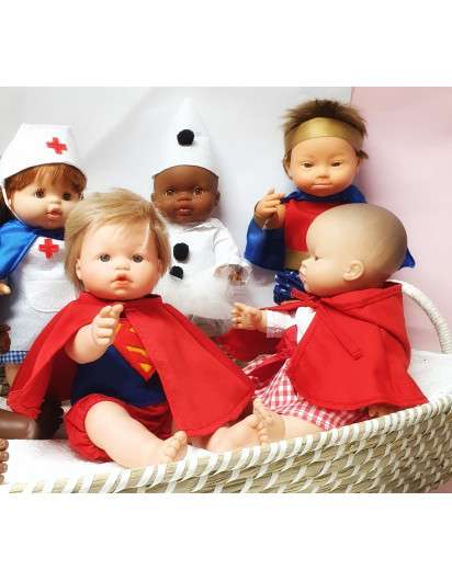 *8 Muñeco Gordi  con ropa hecha a medida para 34 cm CANDIDAS DOLLS