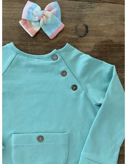 Sudadera  Jogging Baby Paris Verde Agua