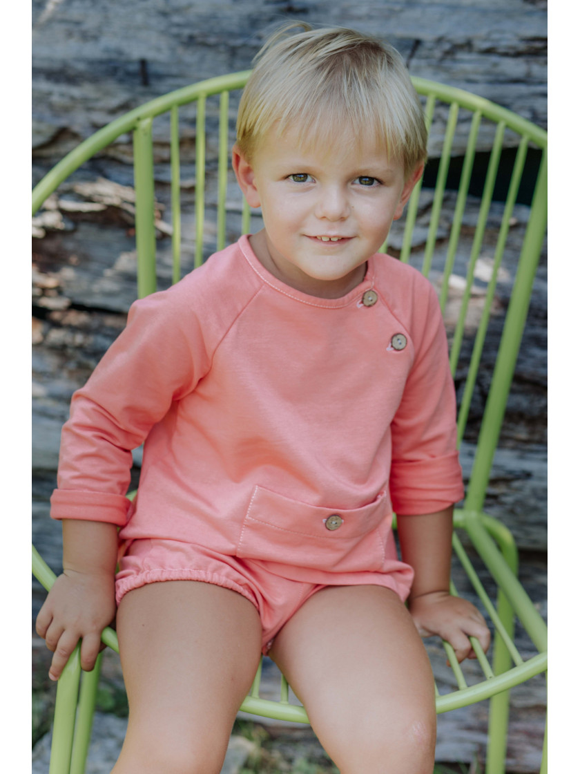 Sudadera Jogging Baby Paris Coral Mauna Loa Kids Talla de Ropa 3A