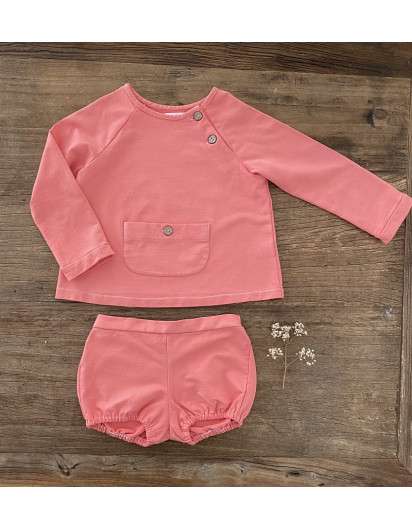 Sudadera  Jogging Baby Paris Coral