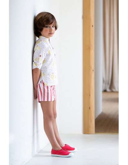 Camisa Kids Chocolate Limones Niño